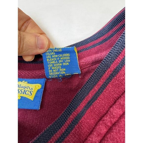 Vintage Disney Classics Grumpy Snow White Sweatshirt Embroidered Size Large - Picture 9 of 11